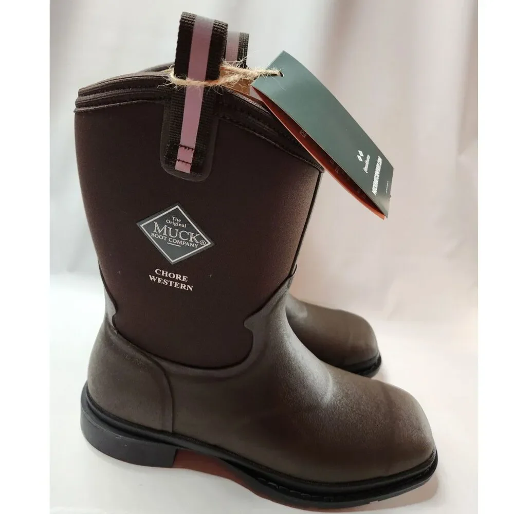 Muck Boot Company Chore Western Waterproof Work Boots Men's size 9 Brown